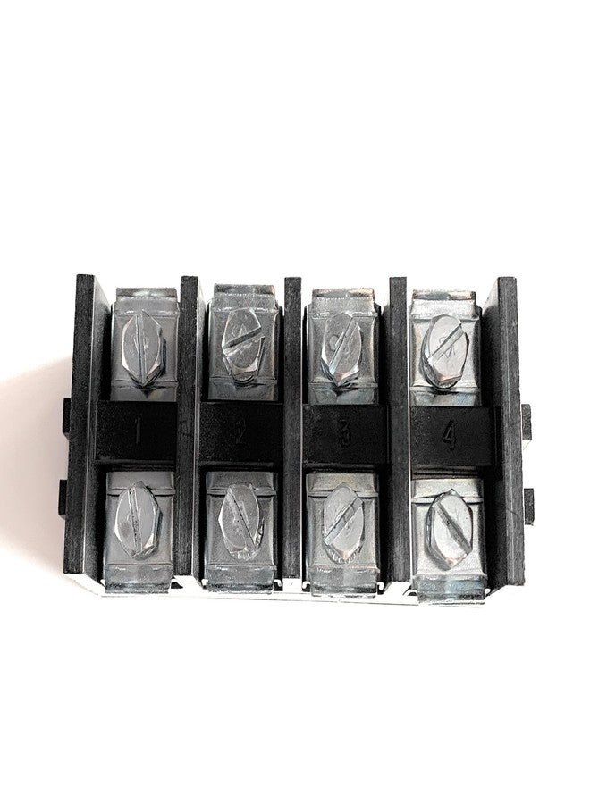 Litost® Control Panel 4 Way 100A 500V AC Bakelite Connector Strip Terminal Blocks High Temp Bakelite Strip Open Type Connectors - Image 1